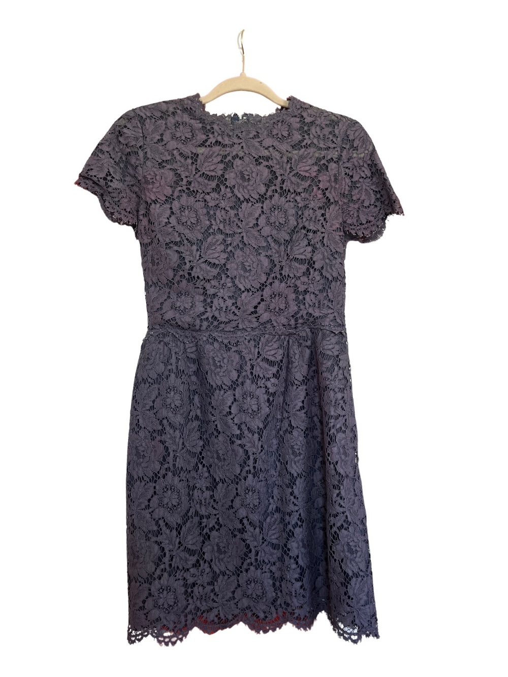 Valentino Blue Floral Lace Dress